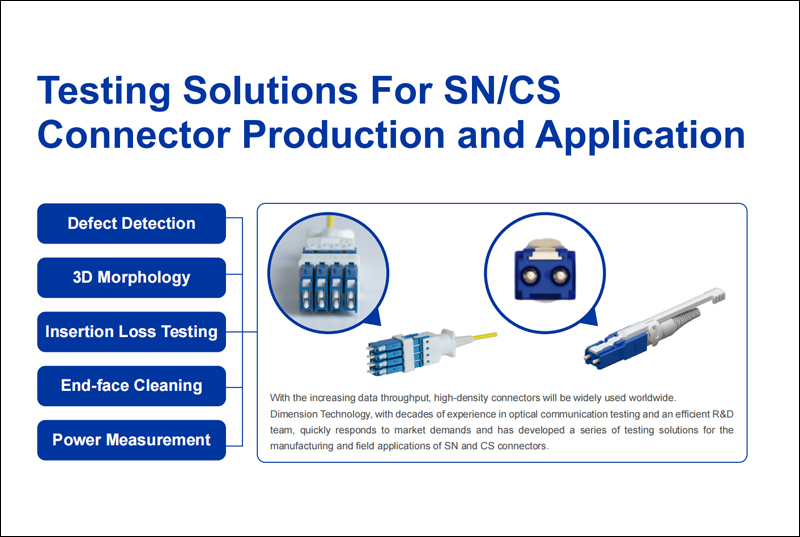 Testing Solutions For SN/CSConnector Production and Application